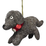 Handmade Felt Gray Christmas Ornament