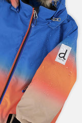 Two Piece Play Snowsuit Blue And Orange Gradient