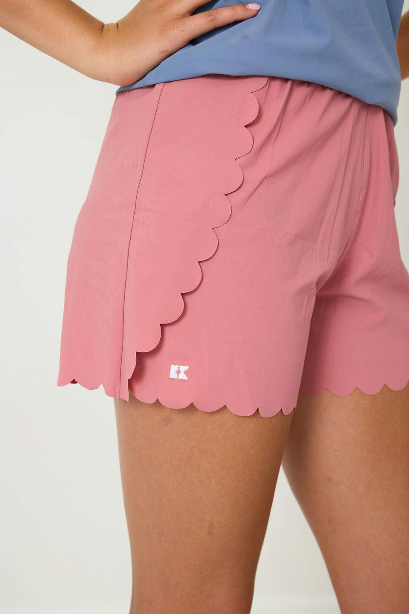 Girls Scalloped Super Short