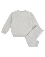 Pointelle Star Crawler Set - Grey