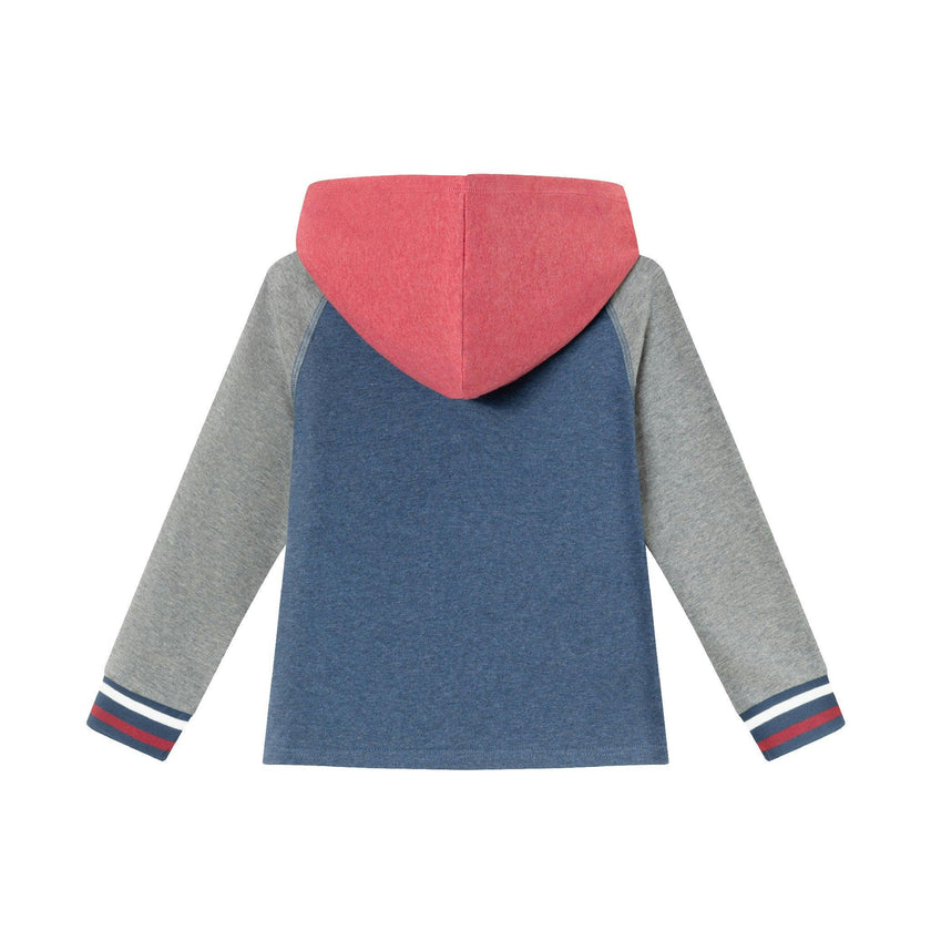 Kids Hooded Colorblocked Jersey Tee