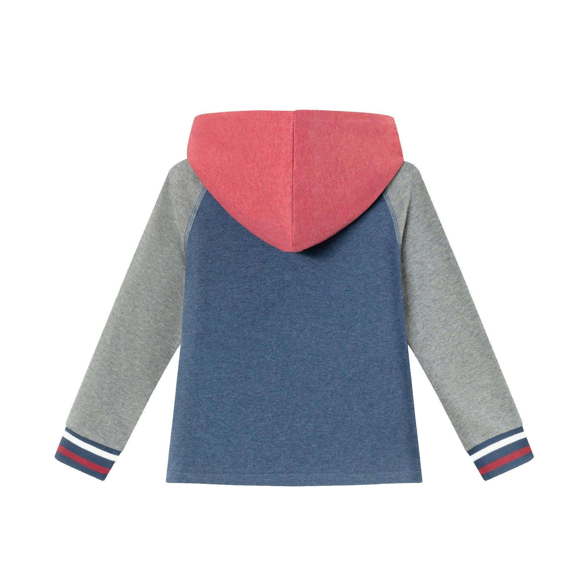 Kids Hooded Colorblocked Jersey Tee