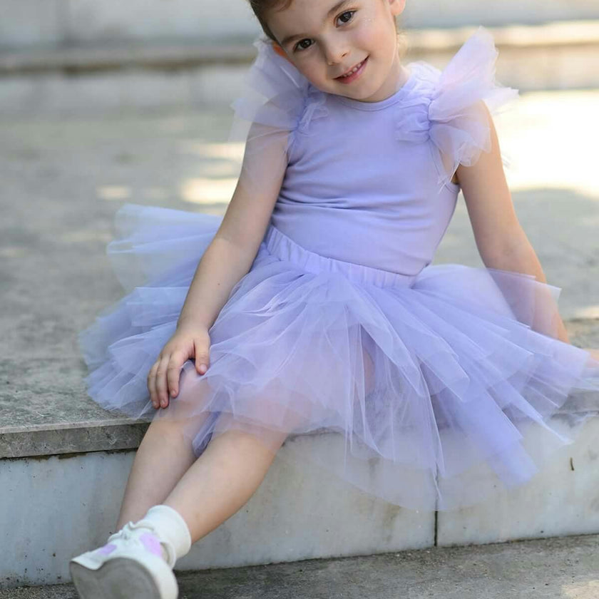 Purple Bloom Tutu Set