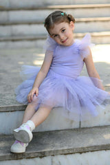 Purple Bloom Tutu Set