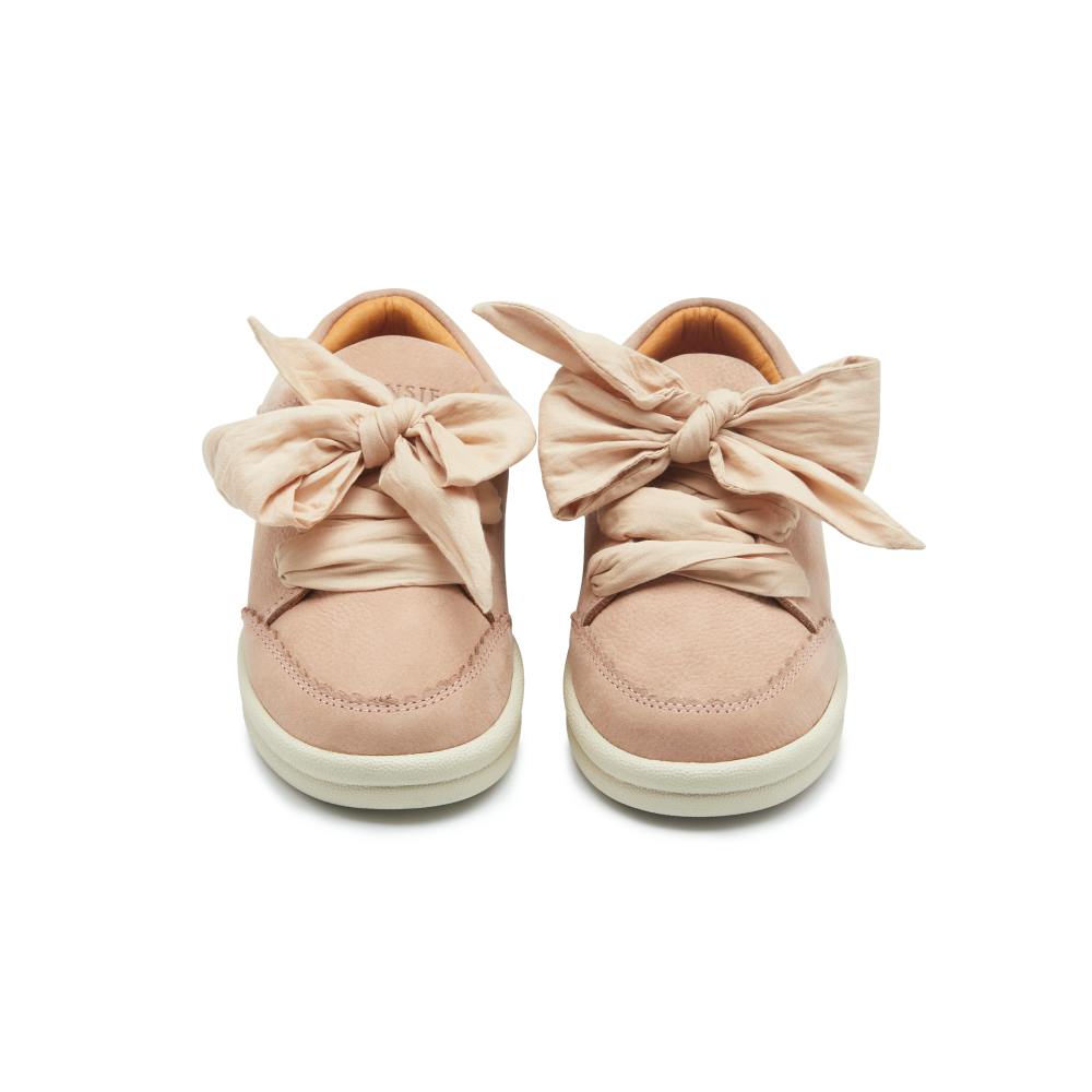 Lexley Sneakers | Coral Betting Leather