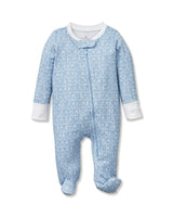Baby's Pima Romper in Hoppy Days Blue