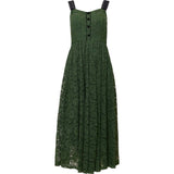 Penny Tank Midi Dress in Green Lace