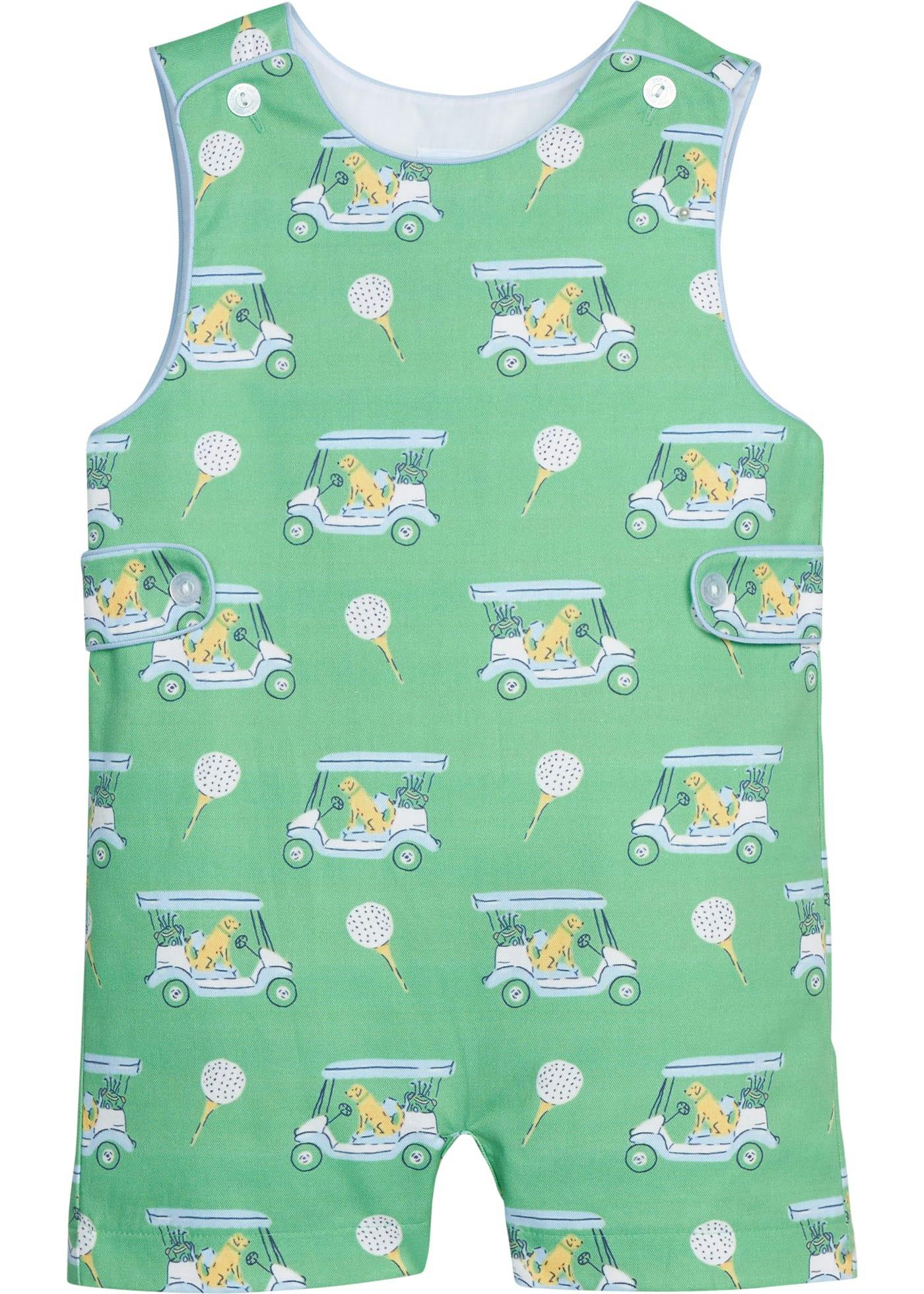 Button Tab John John - Blue Paws on Par