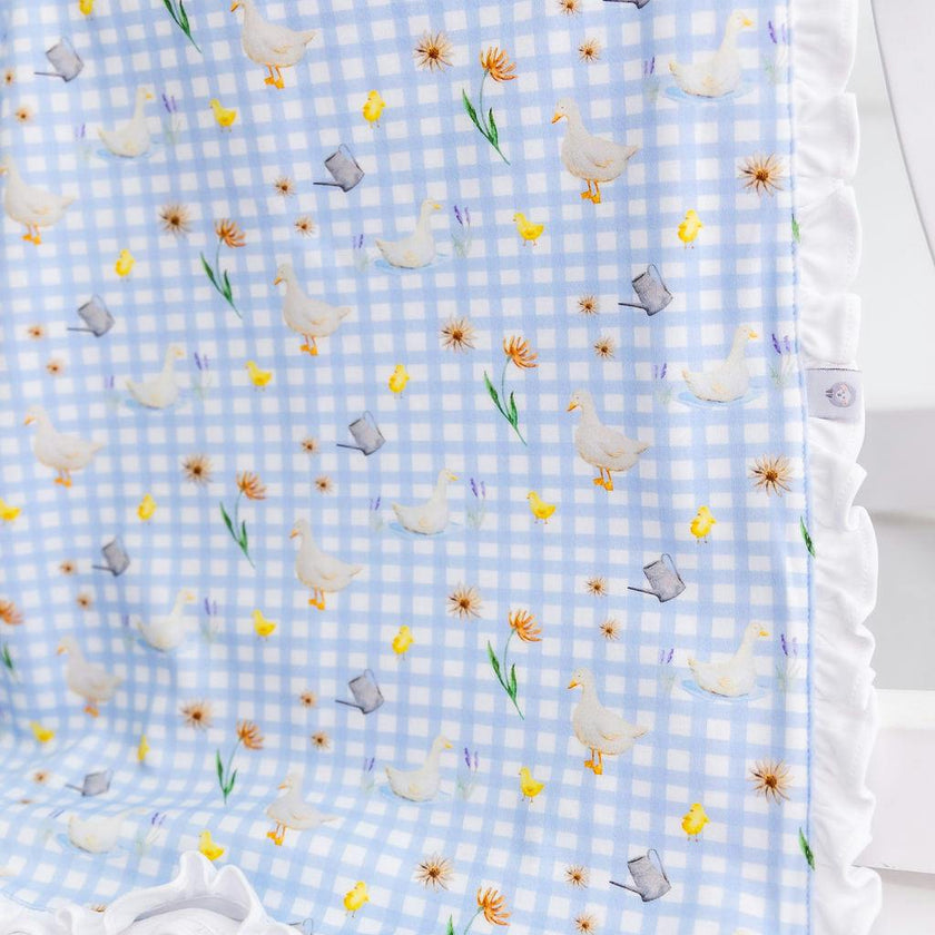 Ducks & Goose Pima Cotton Baby Blanket