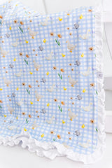 Roller Pups Girl Pima Cotton Baby Blanket