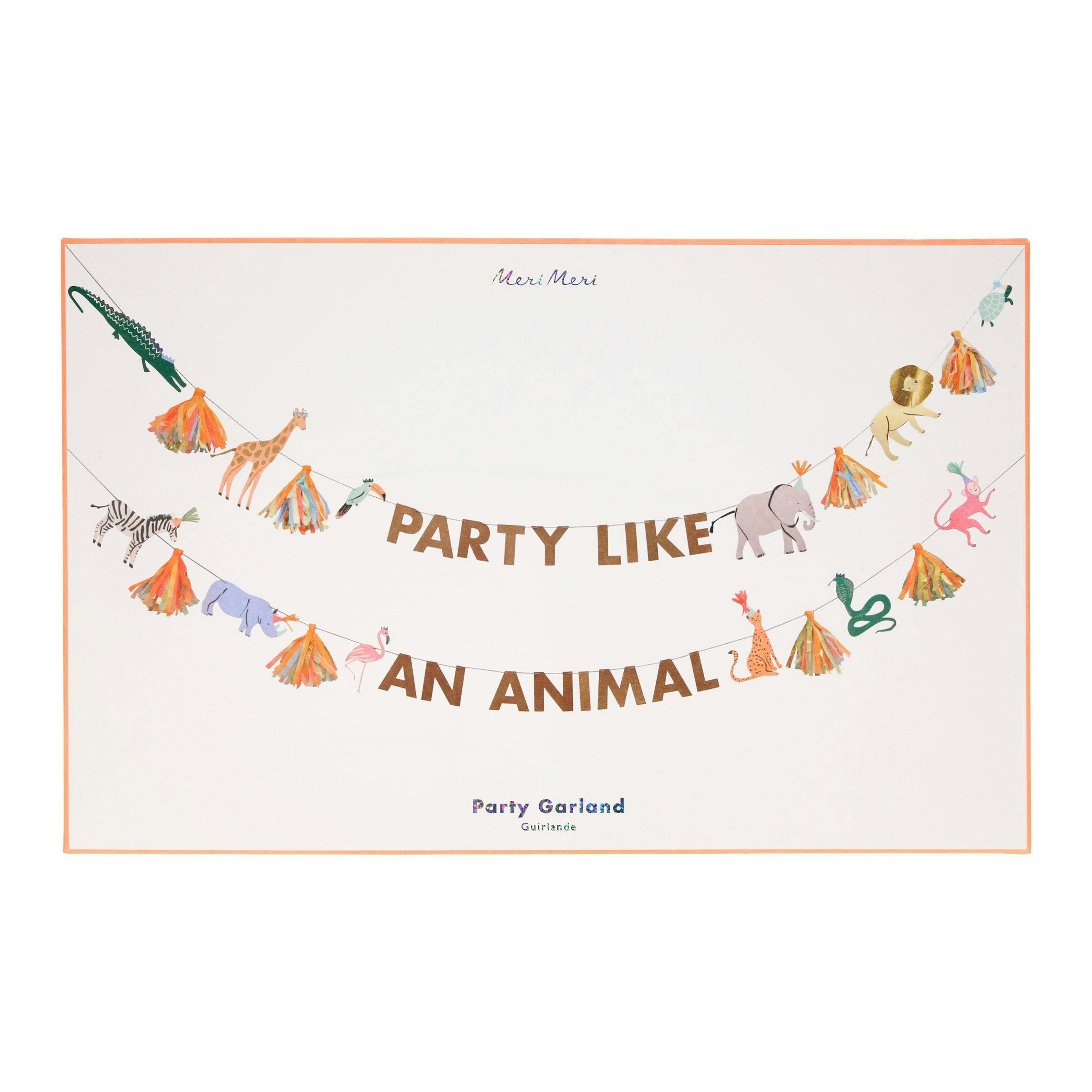 Safari Animals Large Garland Set