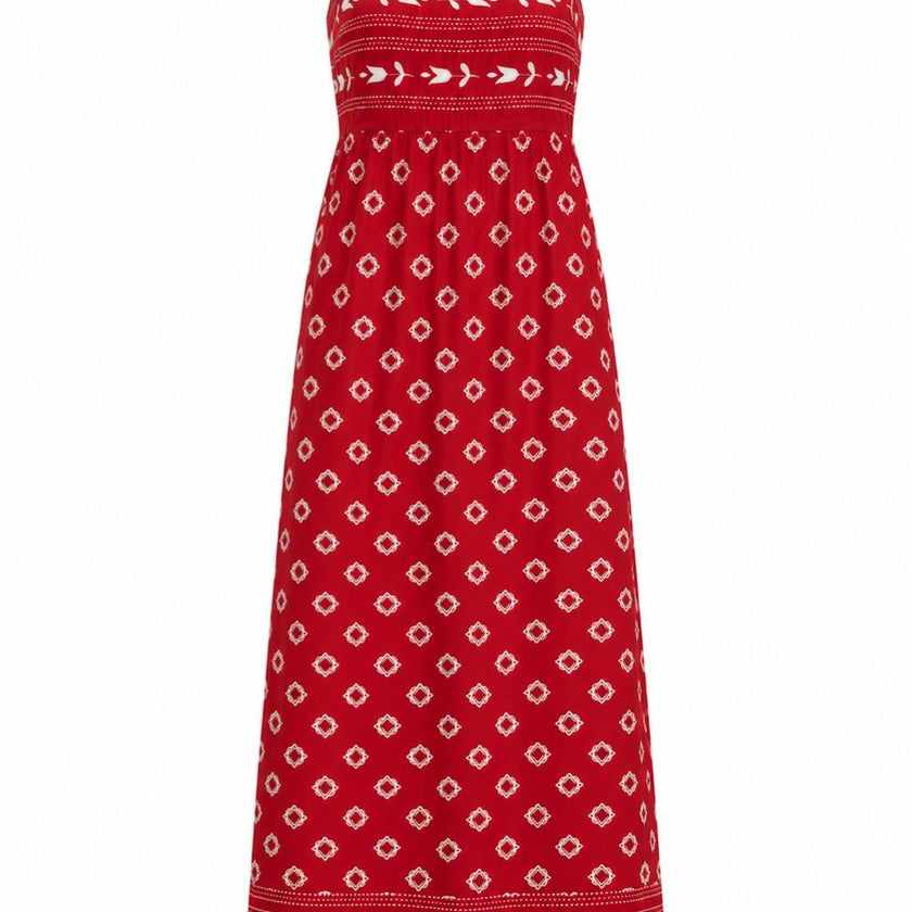 Sylvia Scarlet Bandana Midi Dress