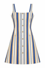 Graylen Coastal Stripe Mini Dress