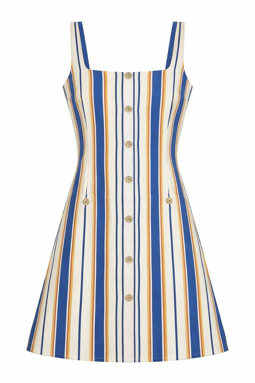 Graylen Coastal Stripe Mini Dress