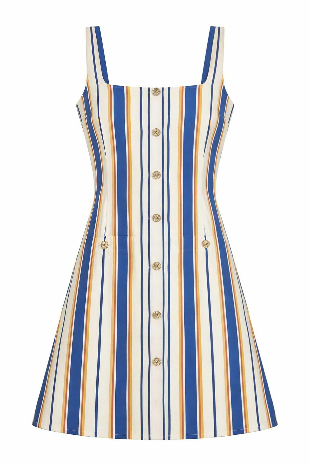 Graylen Coastal Stripe Mini Dress
