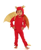 Sunfire Red Dragon with Gold Wings