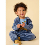 Easy Fit Velour Baby Joggers, Blue