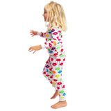 Kids Drawbertson Drippy Lips Long PJ Set - Organic Stretch Jersey Knit Cotton
