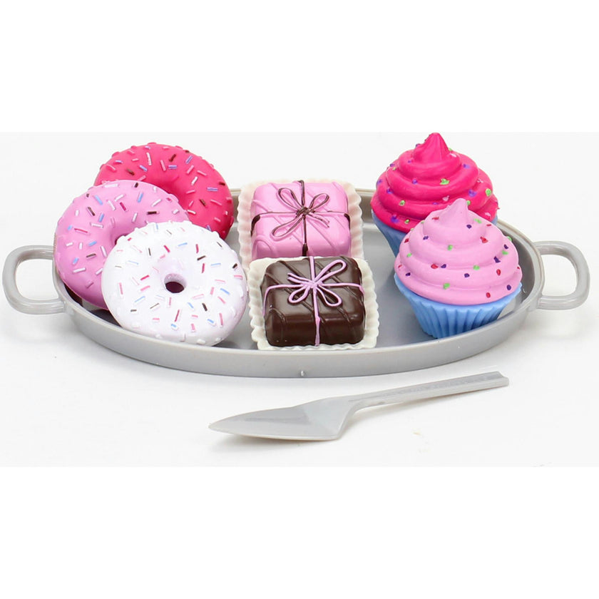 18" Doll Cupcake & Petit Four Set + Dessert Display Set