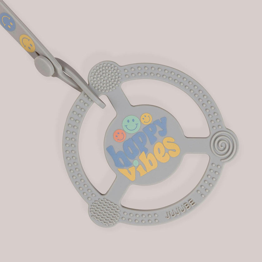 JuJuBe × Studio Oh! Silicone Teether Ring With Detachable Clip