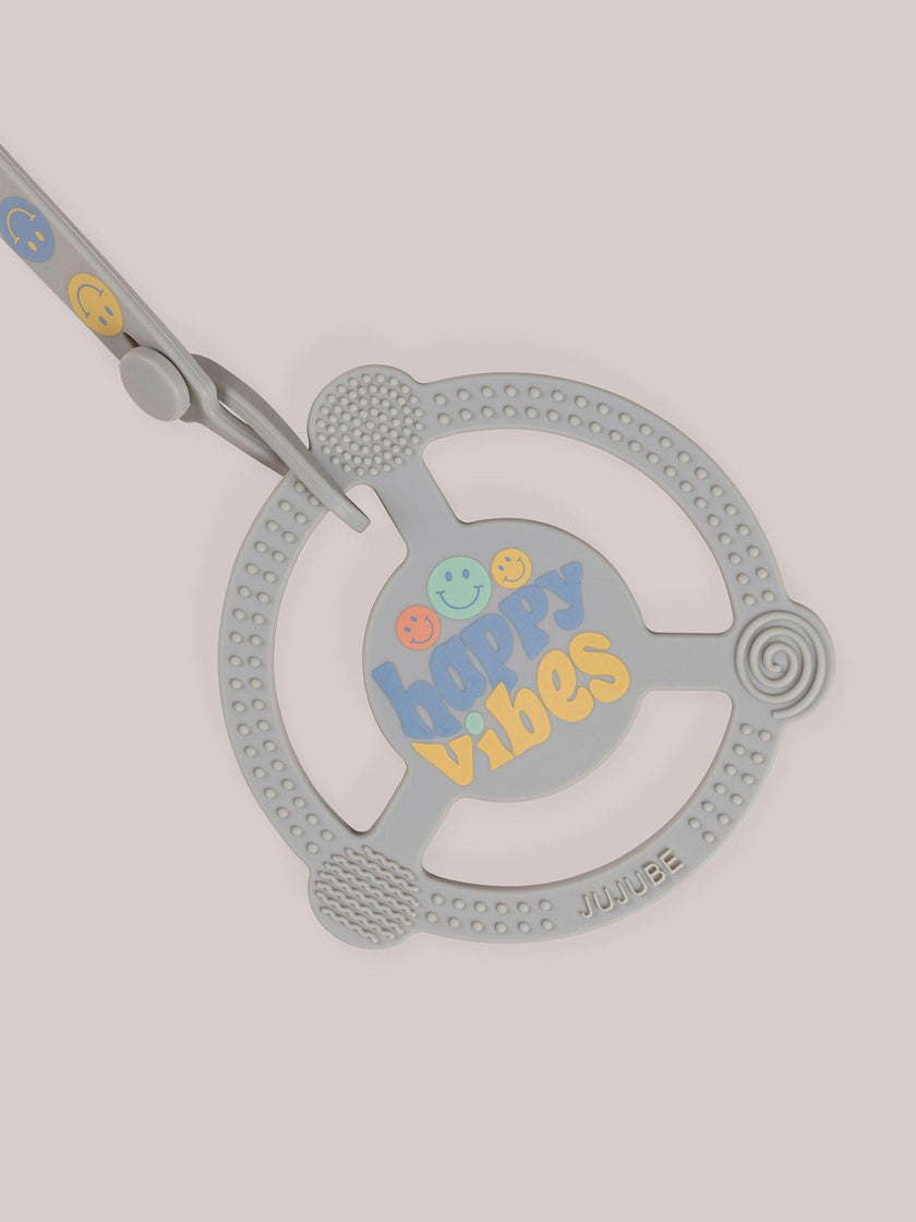 JuJuBe × Studio Oh! Silicone Teether Ring With Detachable Clip