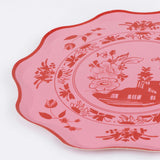 Pink Vintage Botanical Side Plates