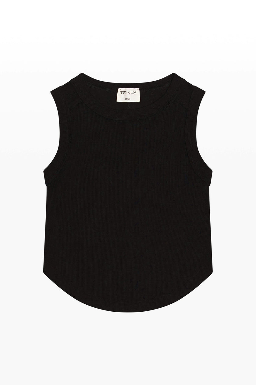 Tenly Rayon Rib Exposed Seam Tank Top