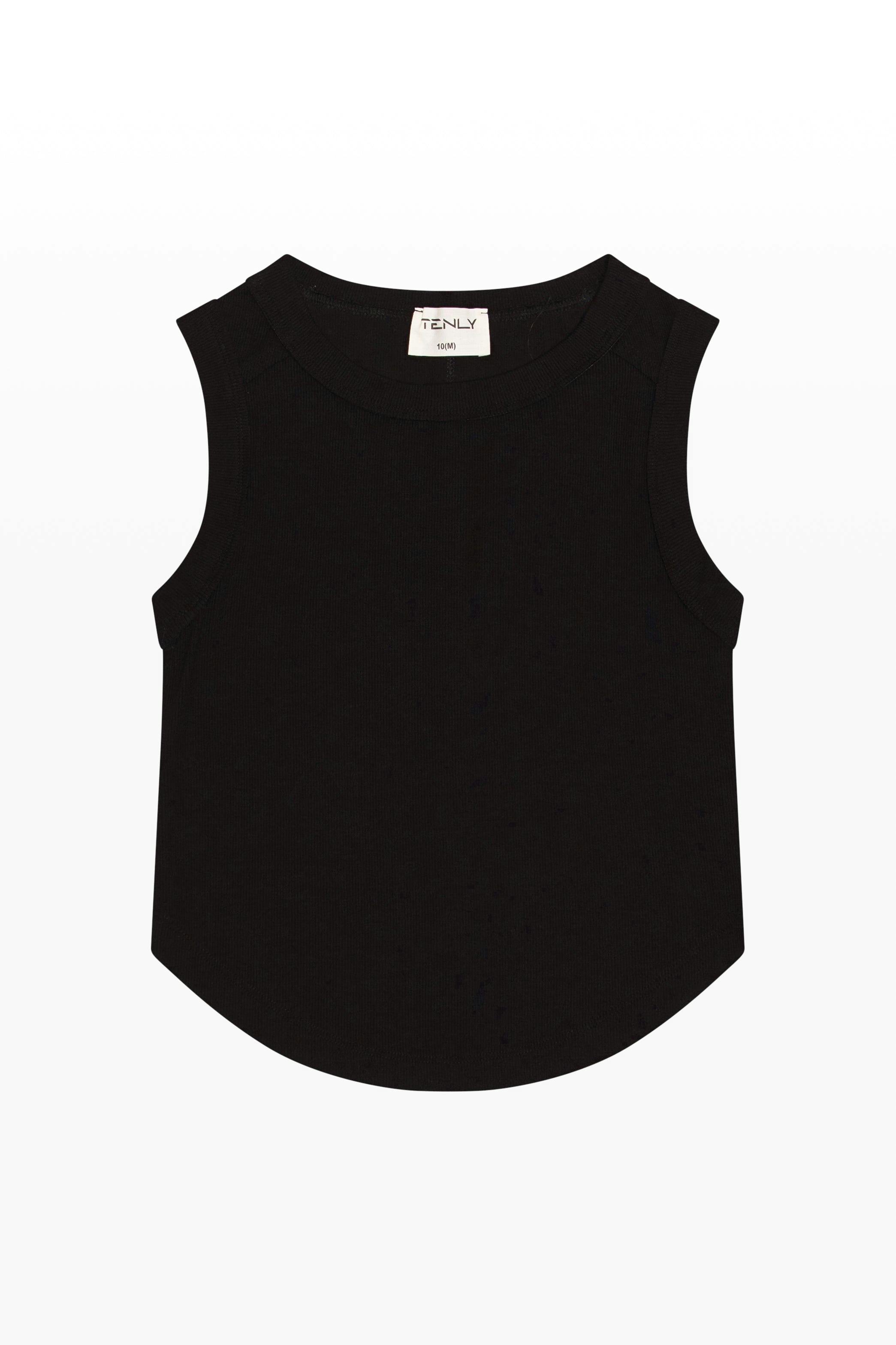 Tenly Rayon Rib Exposed Seam Tank Top