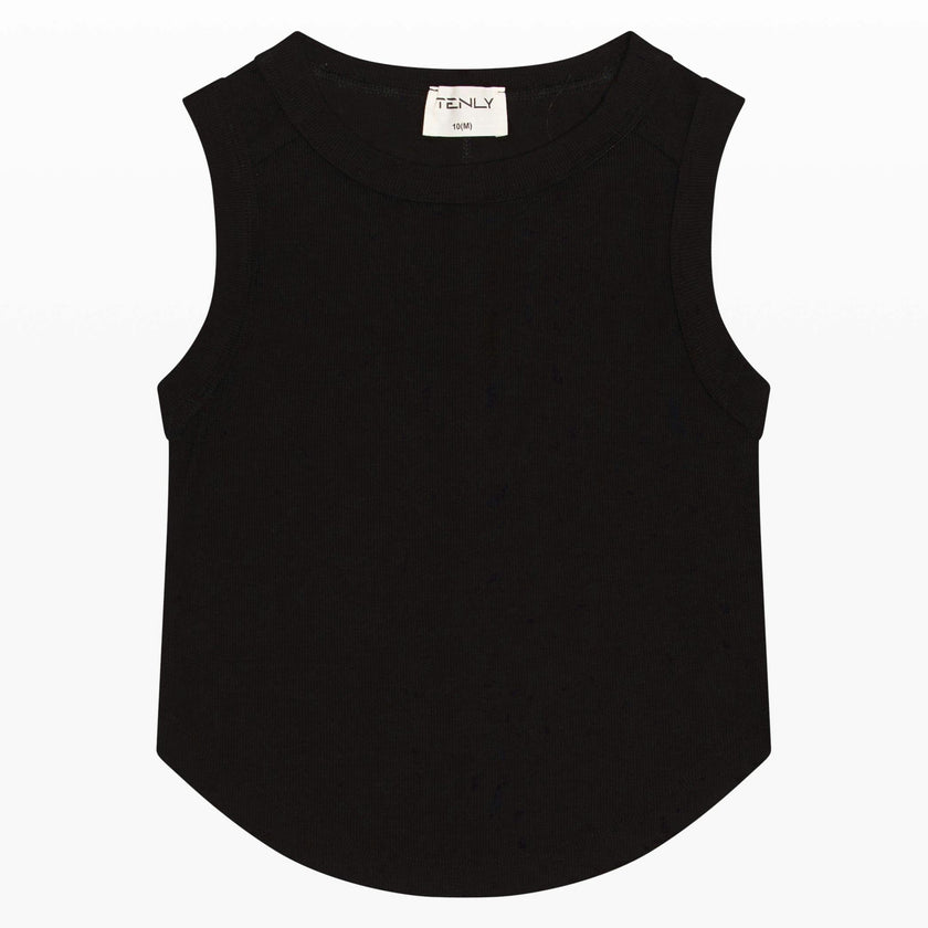 Tenly Rayon Rib Exposed Seam Tank Top