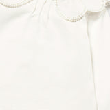 White Scalloped Collar T-Shirt
