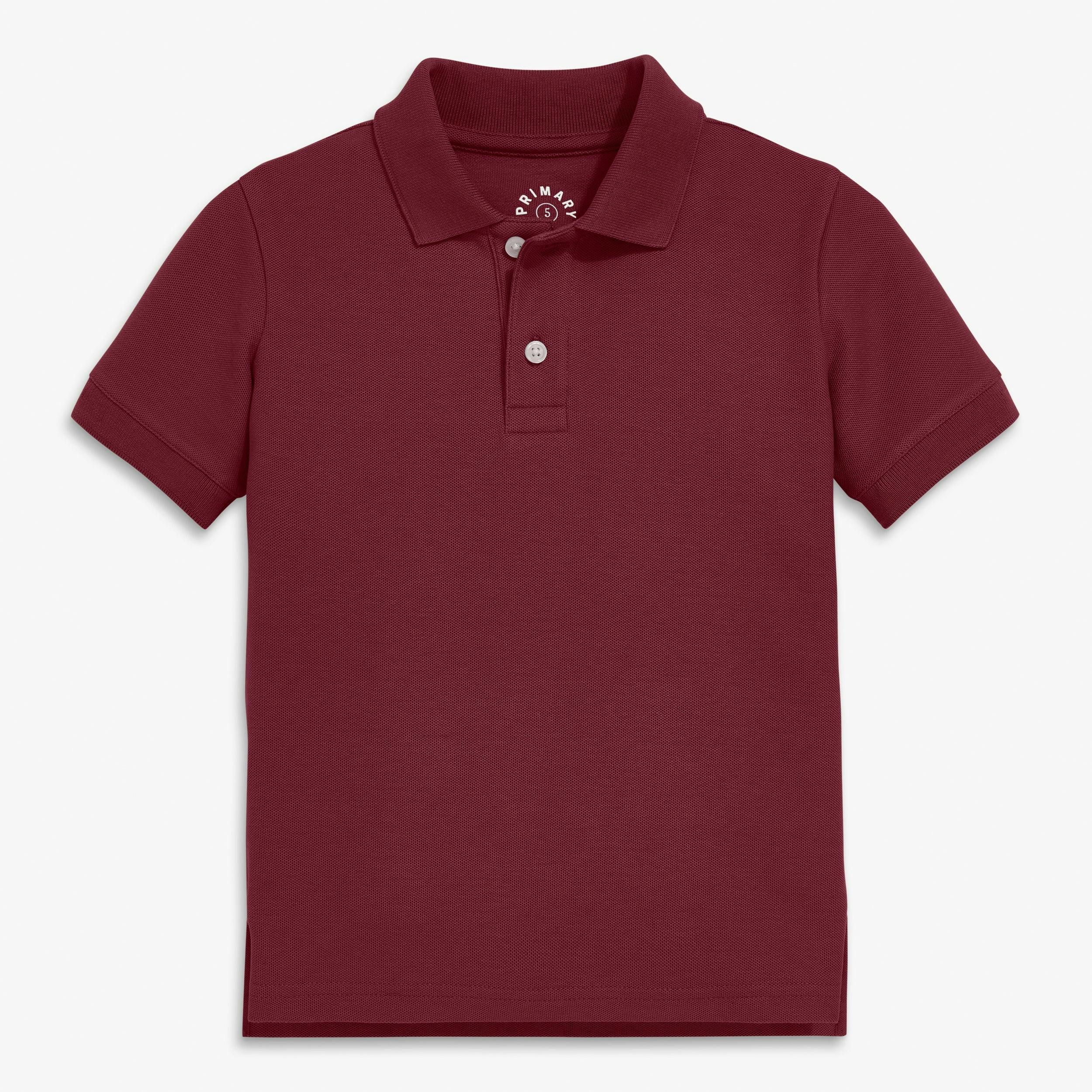 Kids short sleeve pique polo