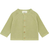 Organic Cotton Knit Cardigan, Green