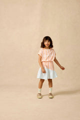 Organic Soccer Shirt in Creamsicle Stripe
