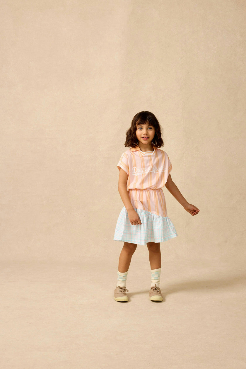 Organic Soccer Shirt in Creamsicle Stripe