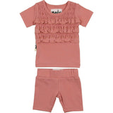 Ruffle Ruched Top & Short Set