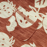 Strawberry Silhouette Slub Cotton Pocket Tee