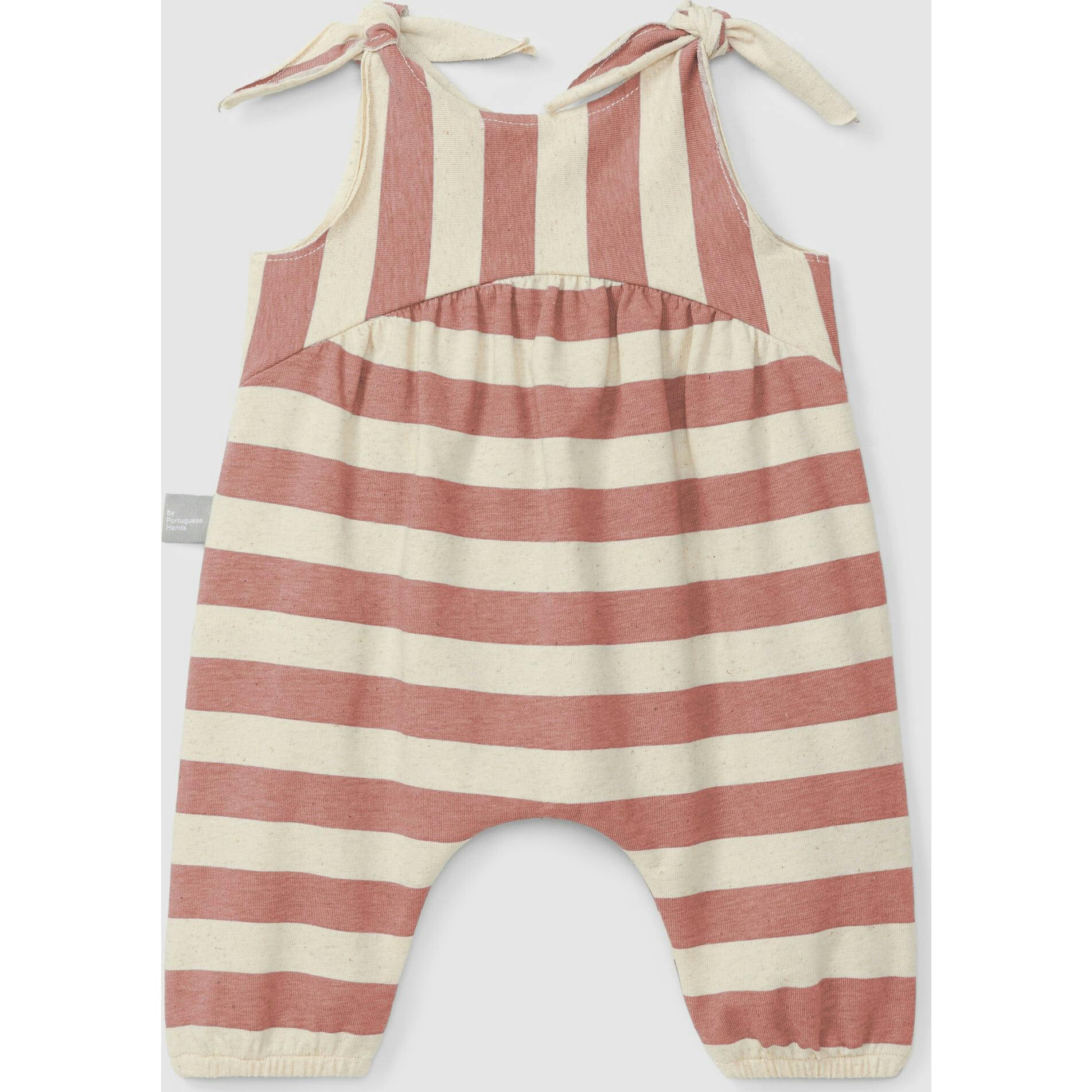 Pull On Stripe Jumpsuit