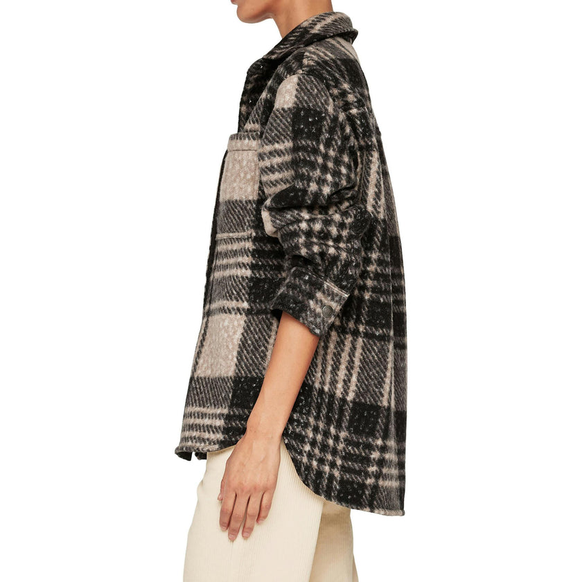 Faye Shirt | Fuzzy Plaid