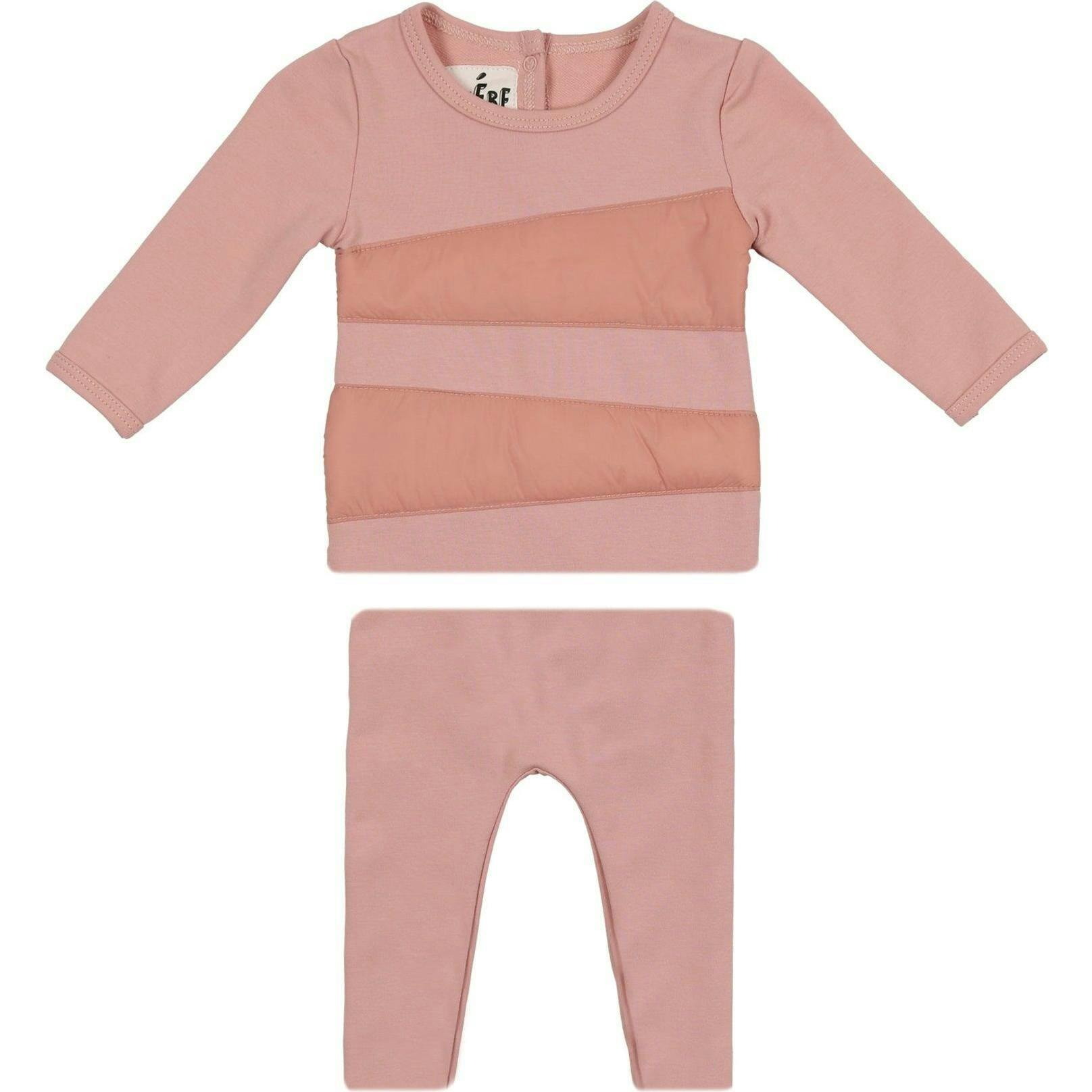 Puffed Triangle Long Sleeve Top & Pant 2-Piece Set