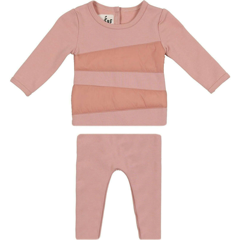 Puffed Triangle Long Sleeve Top & Pant 2-Piece Set