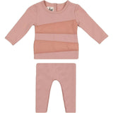 Puffed Triangle Long Sleeve Top & Pant 2-Piece Set