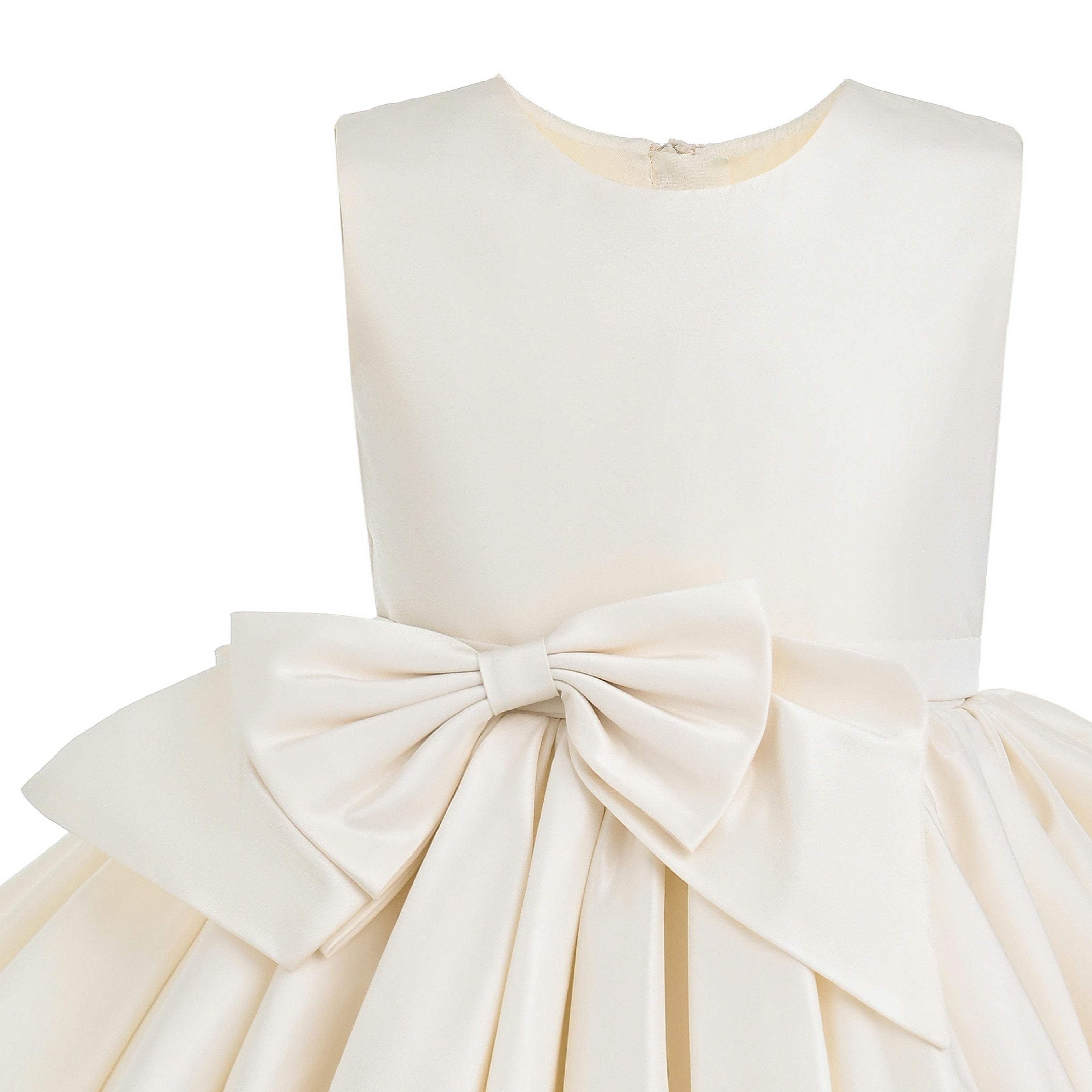 Ivory Kalina Tulle Pleated Dress