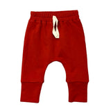 Boys Slim Harems in Berry Red