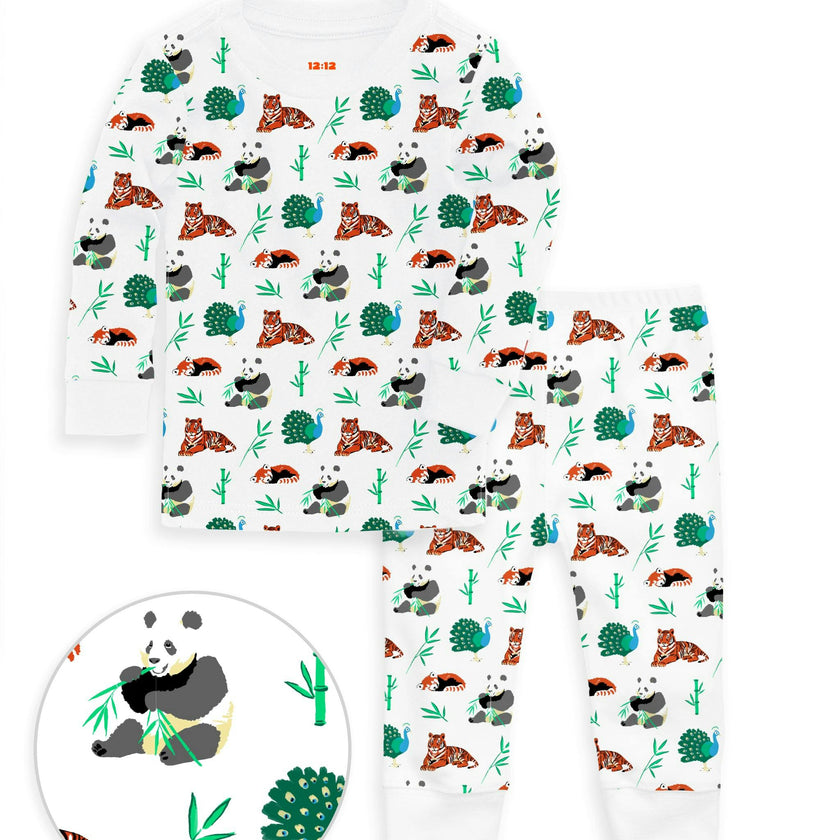 The Organic Long Sleeve Pajama Set [Zen Zoo]