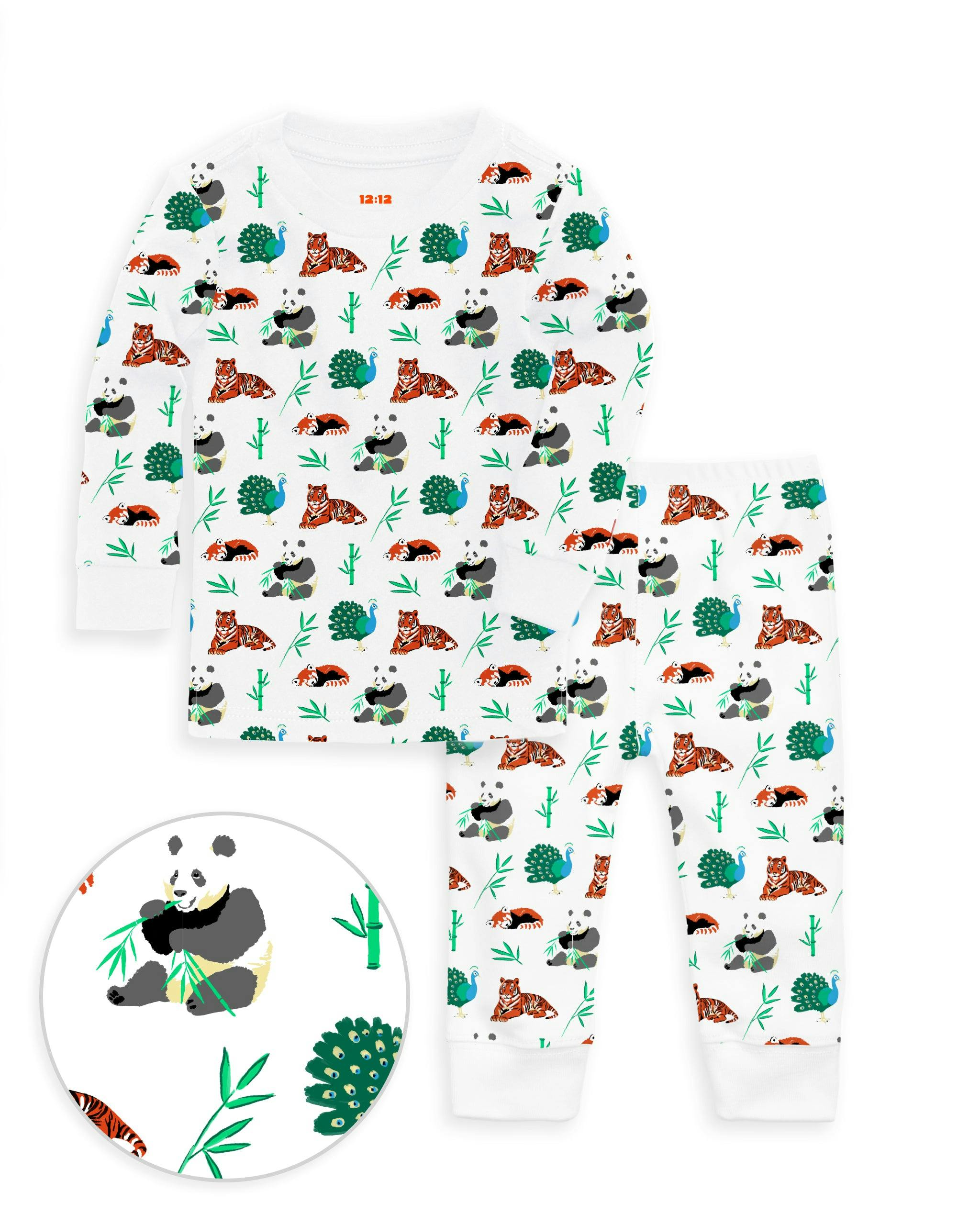 The Organic Long Sleeve Pajama Set [Zen Zoo]