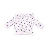 Violetta Floral - V-Ruffle Sweatshirt