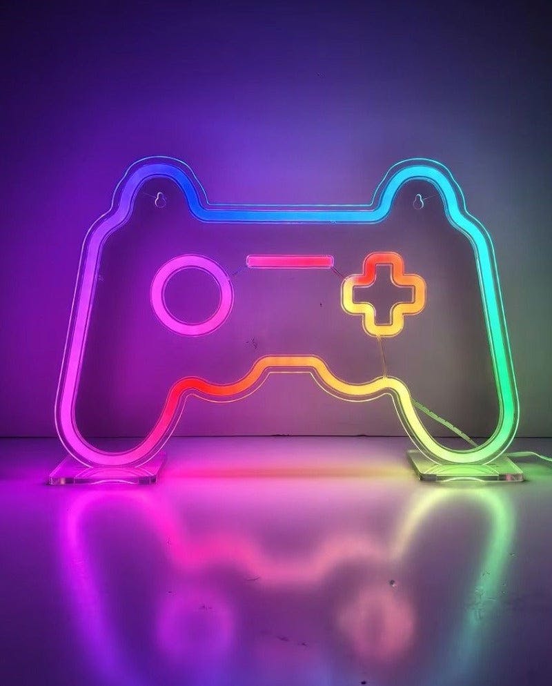 RGB Color Changing Neon Sign-Gamer