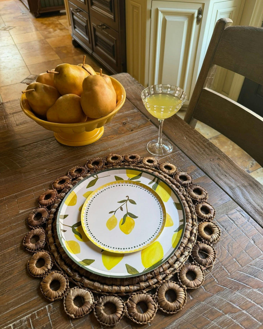 Sorrento Duet Hors d'Oeuvres Plate Set - Limon