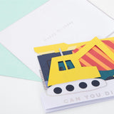 Construction Concertina Card