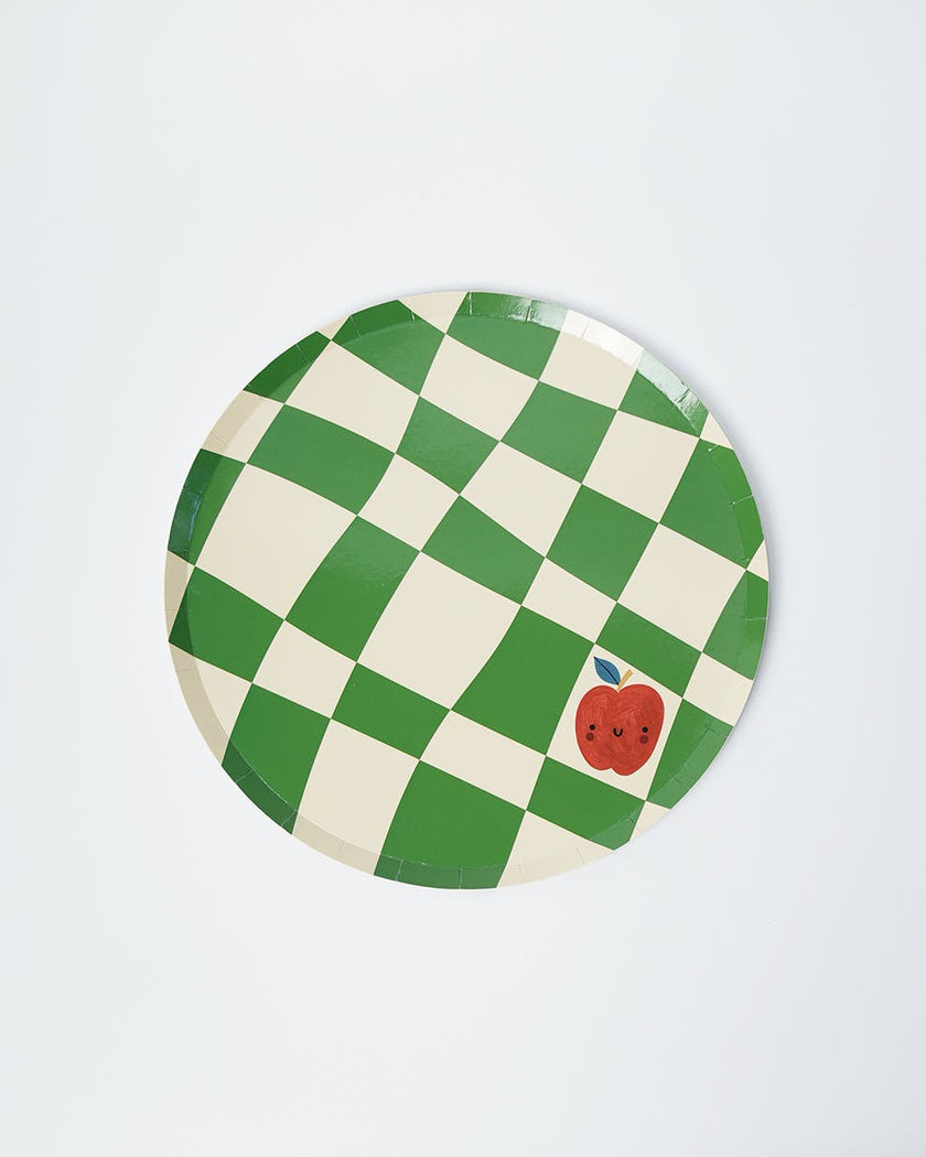Little Chef Checkered Dinner Plates